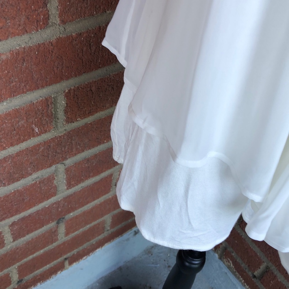 Calvin Klein Layered V-Neck Top - Picture 5 of 8